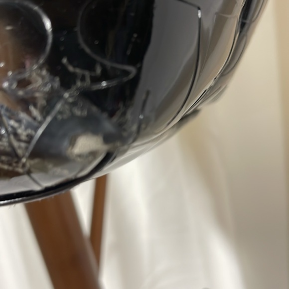 KATE SPADE BLACK PATENT LEATHER HEART TOTE BAG! - Picture 4 of 10